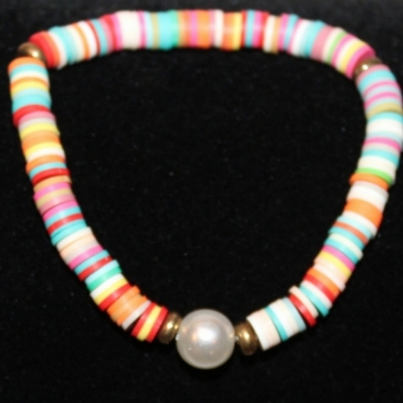 Rainbow Confetti Beaded Bracelet - Picture 9 of 16